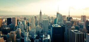 The cityscape of Manhattan. - one of top NYC neighborhoods for seniors