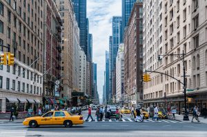 A street in Manhattan.